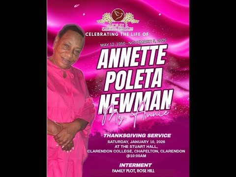 The late Annette Newman!