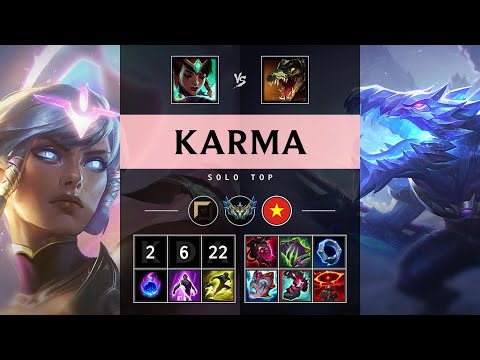 Karma Top vs Renekton - VN Challenger Patch 25.13