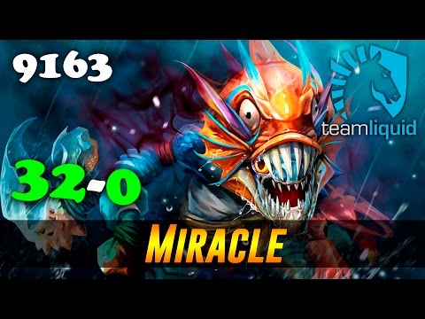 Miracle Slark 32-0 | 9163 MMR Dota 2