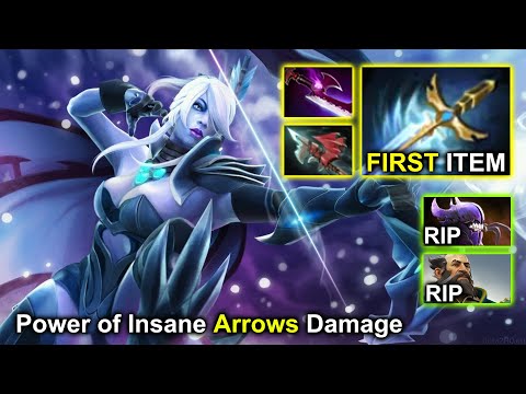 [Drow Ranger] Power of New Arcana Insane Arrows Damage Dota 2