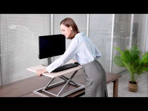 Sit and stand adjustable desk table