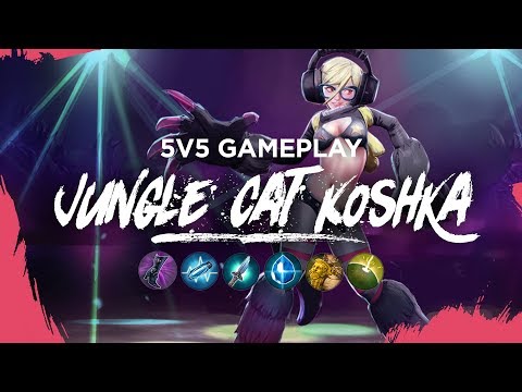 Vainglory 5v5 Gameplay - Jungle Cat Koshka (Update 3.0.3)