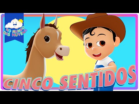 Os 5 Sentidos 👅👃🏻👀 🫶🏻👂🏻 | No Mundo das Nuvens | Desenho Infantil e Musica animada