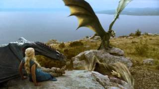 Daenerys' Dragons Fight: Full Scene (S04 E01)