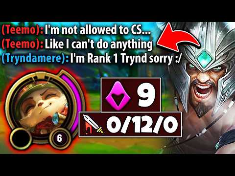 The Story of how I held this poor Teemo to 9 CS in 15 MINUTES... (HE WENT 0/12)