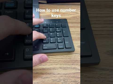 How to use number keys