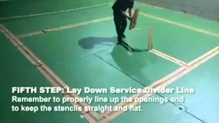 Pickleball Court Stencil