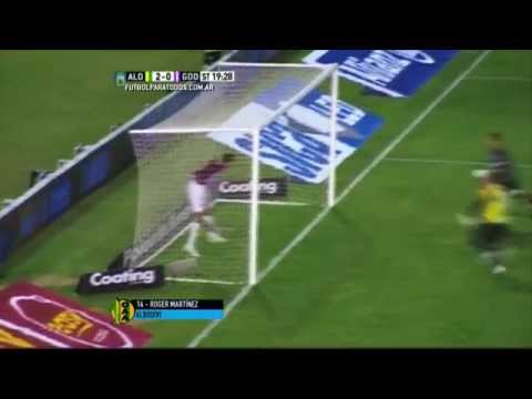 Gol de Martínez. Aldosivi 2 - Godoy Cruz 0. Fecha 8. Primera División 2015. FPT.