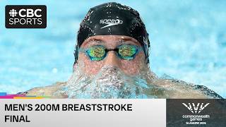 Oliver Dawson wins silver in the men's 200m breaststroke final on Day 5 of the Commonwealth Games