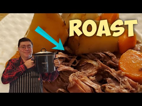 Easy Slow Cooker Pot Roast with Carrots and Potatoes...