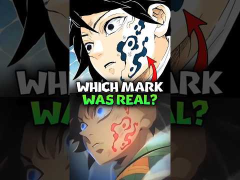 The Real Color of Demon Slayer Mark! Demon Slayer Explained #shorts #demonslayer