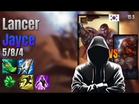 Lancer Top Jayce vs Gragas lol KR solo rank Full Game 15.5 | 랜서 제이스 vs 그라가스