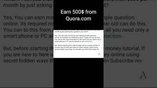 Earn $500/Month By Asking Any Question