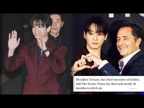 Hublot CEO: Jungkook performed in 79 concerts in 34 different countries.