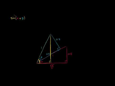 الصف العاشر الرياضيات حساب المثلثات متطابقة مجموع زاويتين إيجاد طول ضلع مجهول
