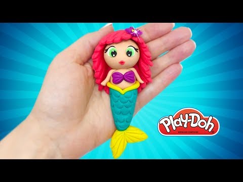 Play Doh Princess Mermaid. Play Doh LoL Dolls. Mermaid Ariel. How to make Doll Making Toys with Kids
