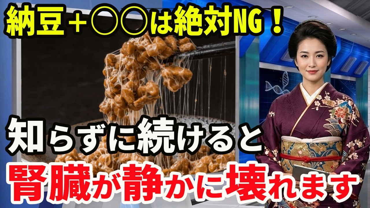 納豆＋○○は絶対NG！知らずに続けると腎臓が静かに壊れます ｜老後の健康｜健康長寿｜食事の知恵｜オーディオブック｜老後の備え