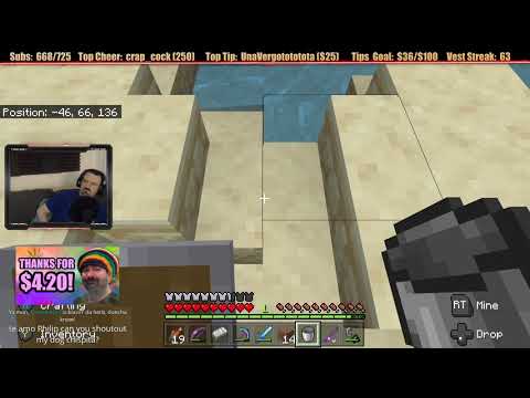Minecraft "Chill Stream" May 4, 2020 pt1 - More Greco-Roman Building