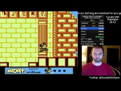 Mickey's Safari in Letterland Super Advanced Any% 18:08 PB