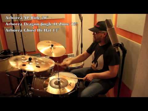 Arborea Cymbals Set: Ghost Hi-Hat 13", AP Ride 20", Dragon Jingle O-Zone 18"