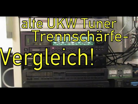Alte UKW-Tuner Trennschärfevergleich