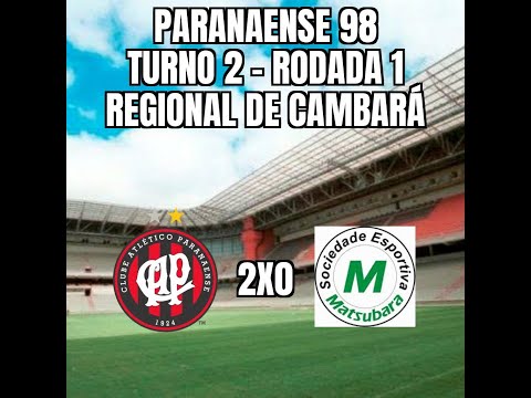Paranaense 98 - 2º Turno - 1ª Rodada - Matsubara 0x2 Atlético