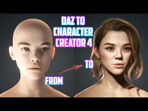 How to make Daz character look good in character creator 4!
