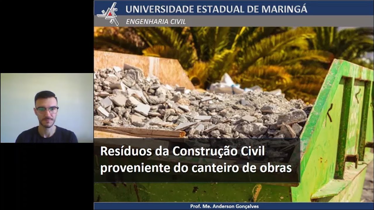 Resíduos da construção civil proveniente do canteiro de obras - Parte 1