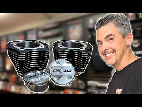 High Compression Harley M8 124 128 big bore cylinder kits by Cycle Solutions
