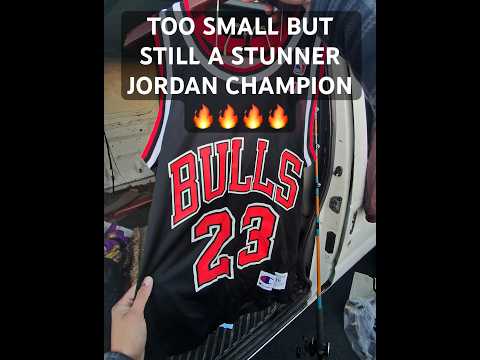 #champion #jersey #chicago #bulls #michaeljordan #fleamarket #thrifting #nba #ebay #shorts #reels