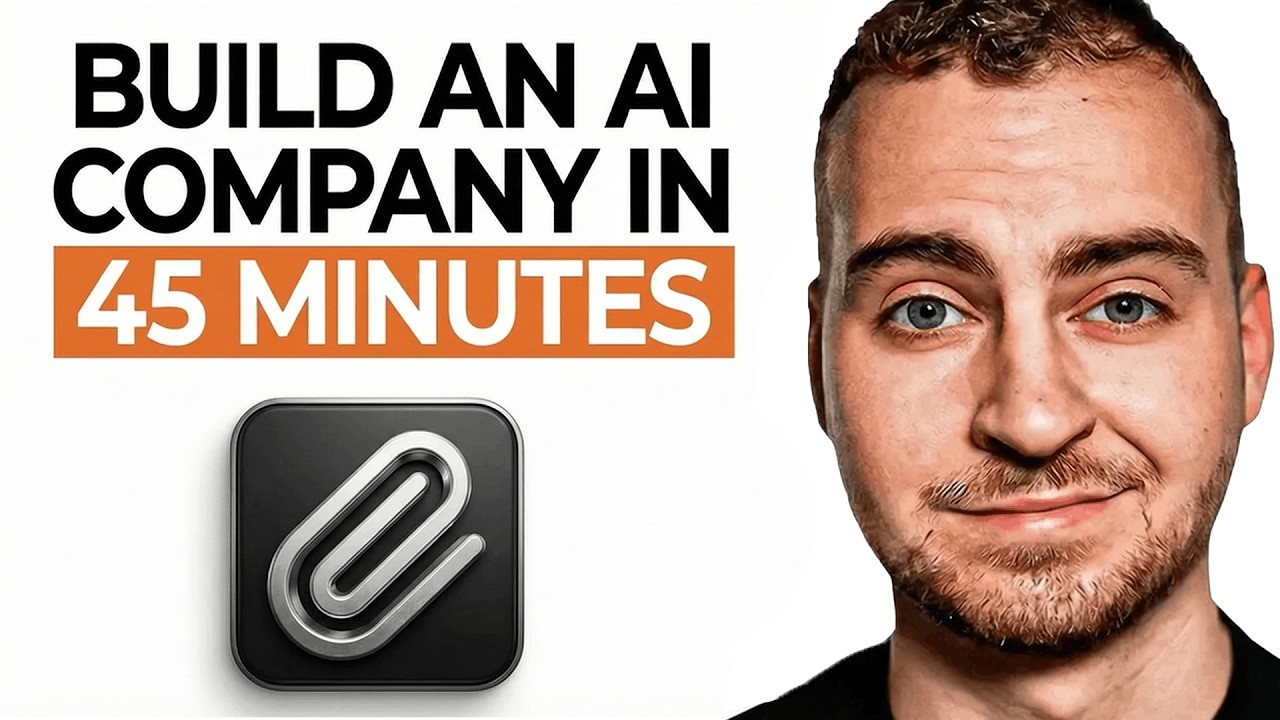 Build an AI COMPANY in 45 Minutes - Paperclip Full Tutorial for Beginners