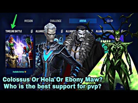 Colossus Or Hela Or Ebony Maw? Who is the best support for pvp? - Marvel Future Fight