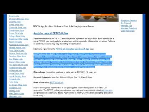 Petco Apply