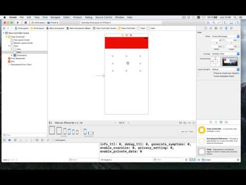 Auto layout tutorial in Xcode 8 part 1/3