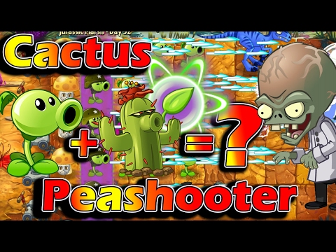 Plants vs Zombies 2 Epic Hack - Cactus Peashooter MAX vs ALL Freakin' Zomboss