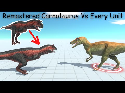 Remastered Carnotaurus Vs Every Unit ARBS |Animal Revolt Battle Simulator [Who Is The Strongest]