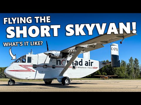 Flying the STRANGEST-LOOKING PLANE EVER? Short Skyvan in Innisfail, Alberta (4K)