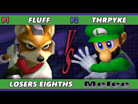 S@X 470 Losers Top 8 - Fluff (Fox) Vs. Thrpyke (Luigi) Smash Melee - SSBM