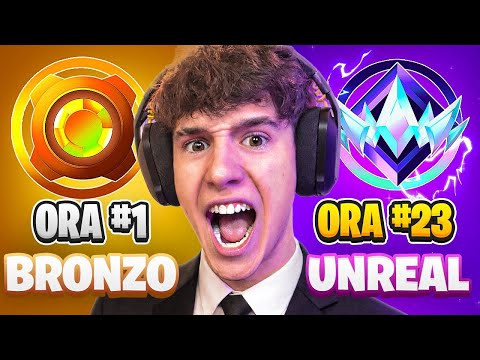 24 Hours to Get Unreal Rank on Your Second Account! 😱 Fortnite ITA