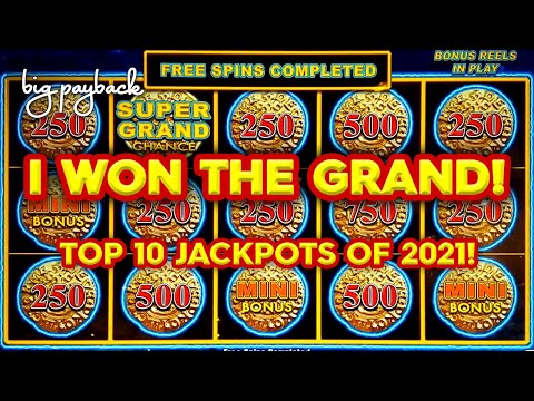 WINNING THE GRAND! Top 10 MOST EXCITING Slot Jackpots 2021 - THIS IS WHY WE WATCH!