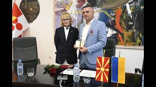 Градоначалникот Јанчев го прими Орденот „За заслуги“ – високо државно признание на Украина