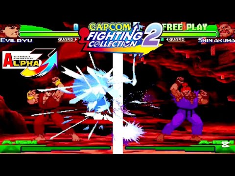 Evil Ryu vs Shin Akuma FINAL BATTLE LV.8 🔥 | Street Fighter Alpha 3 Upper