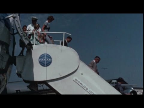 Pan Am Boeing 707 Lands at Istanbul Airport in Turkey, 1960 | Boeing Classics