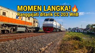 Download lagu KOK BISA?! Momen Langka KA Ranggajati Tiba-Tiba Ditarik CC 203 WnB! 😱 mp3