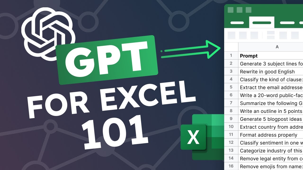GPT for Excel: a beginner's guide (101)