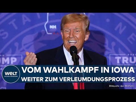 NEW YORK: Trump erscheint bei Auftakt von zweitem Verleumdungsprozess | Rückenwind durch Iowa-Sieg