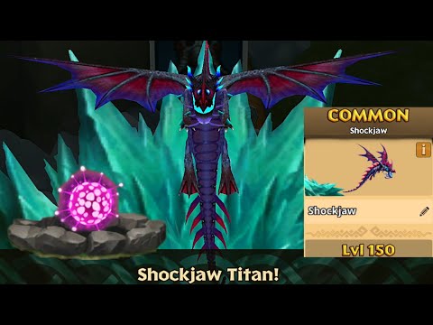 Shockjaw Max Level 150 Titan Mode - Dragons:Rise of Berk