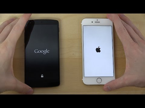 Nexus 5 Android 5.1 vs. iPhone 6 iOS 8.2 - Which Is Faster? (4K)