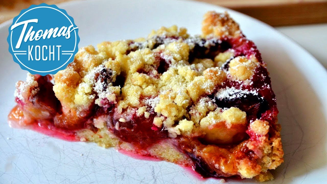 Pflaumenkuchen (Einfacher, schneller Kuchen für eine Springform ... Pflaumenkuchen (Einfacher, schneller Kuchen für eine Springform ...
