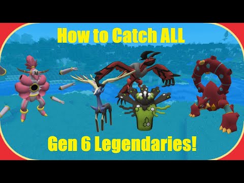 How to Catch Every Gen 6 Legendary in Pixelmon!  (ALL Forms)